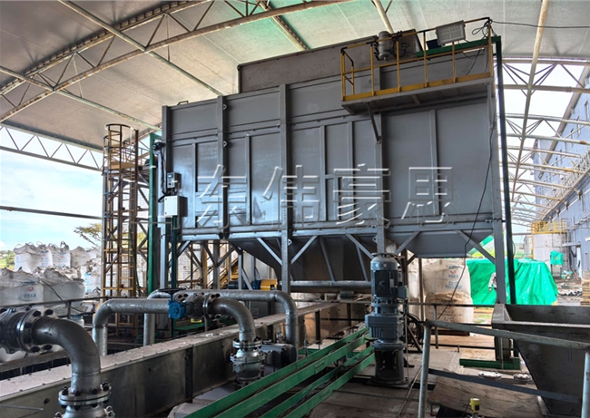 粉料侧切式吨袋拆包机 津巴布韦全自动吨包破包机现场