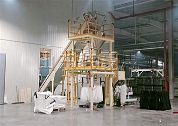 玻璃纤维吨袋自动包装机 自动吨包包装机现场