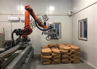 工业盐码垛机器人 袋料码垛机厂家