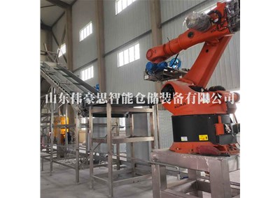 氢钙粉​全自动拆垛拆包线的工作流程