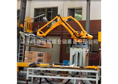 纸箱码垛机械手工作流程 长箱全自动码垛设备视频