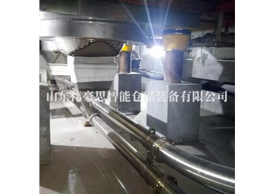 麸皮不锈钢管链输送线 管式粉体上料系统方案