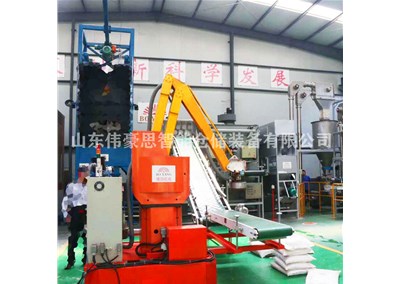 滑石粉全自动拆垛机 机械手拆垛设备工作现场