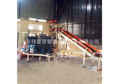 沙子全自动码垛机 高位码垛机工作现场