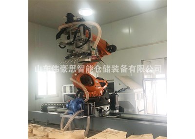 尿素自动化拆垛机械手 全自动拆垛设备客户现场