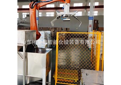 袋装高粱全自动拆垛拆包线的工作流程