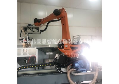 炭黑全自动拆垛机械手 智能拆垛拆包设备工作中