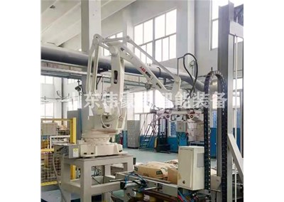 50KG片碱全自动码垛机 码垛机器人工作视频