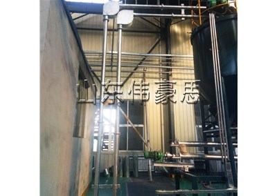 定制碳酸钙管链输送机 管链式输送机客户现场