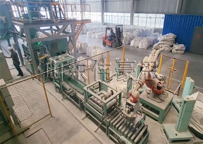 饲料全自动包装码垛生产线实现自动化