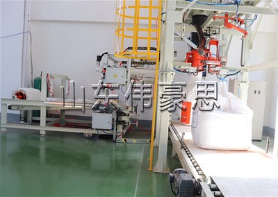锂电行业全自动吨包秤工作过程