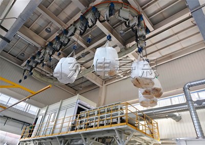 氧化铝全自动吨袋拆包机的工作原理